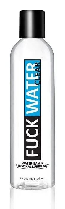 Fuck Water Clear H2O Lube 8oz | Water-Based Lubricant for Ultimate Comfort