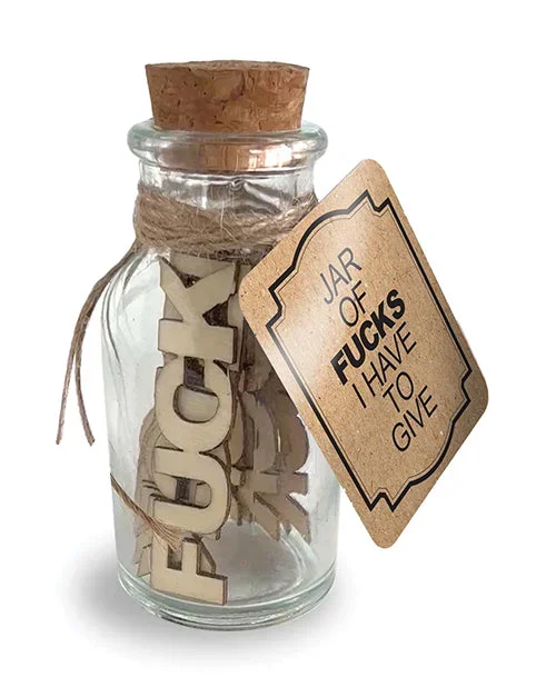 Fucks I Have to Give Jar Gift 15 Wooden Fucks for Laughs