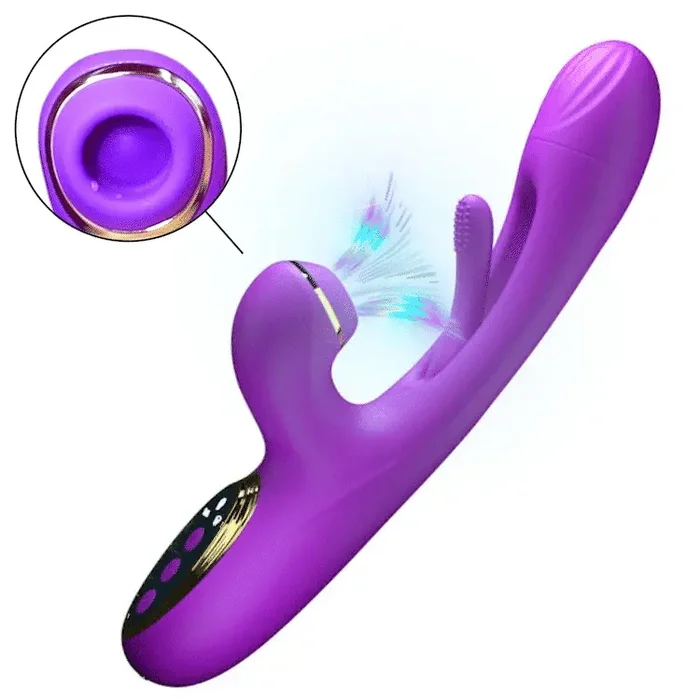 G Spot Vibrator with 10 Vibrating,10 Impactting& 10 Licking Modes
