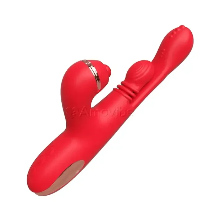 G Spot Vibrator with Circular Motion Massaging, Vibration & 3 Sleeves for Clit Tap, Tickling & Licking