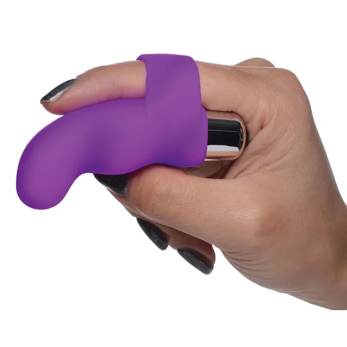 G-Thrill Silicone Finger Vibe – Purple