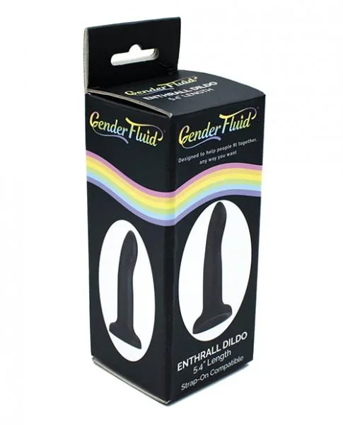 Gender Fluid 5.4″ Enthrall Strap On Dildo – Black