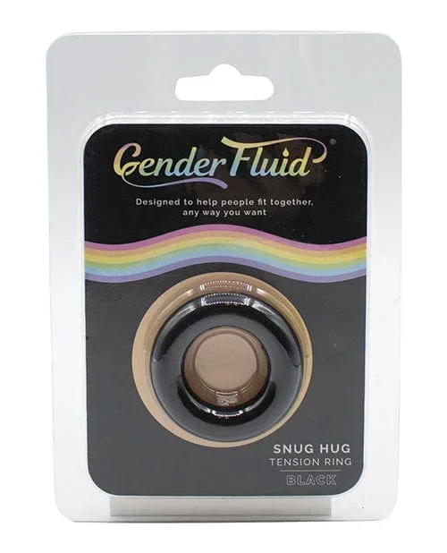 Gender Fluid Snug Hug Tension Ring – Black
