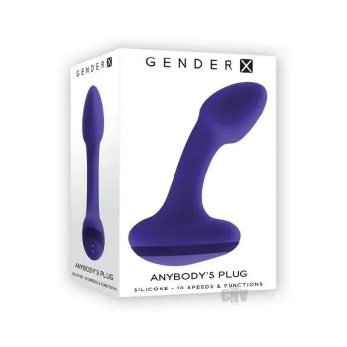 Gender X Anybody’s Plug Rechargeable Plug Silicone Purple
