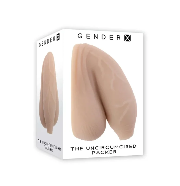 Gender X Uncircumcised Packer Dildo – Light Skin, Realistic Feel