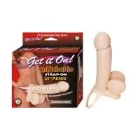 Get It On! Inflatable Strap On 27″ Penis