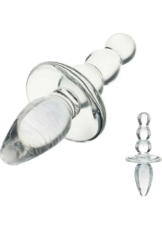 Gläs 4.5 Inch Titus Hand Blown Beaded Glass Butt Plug