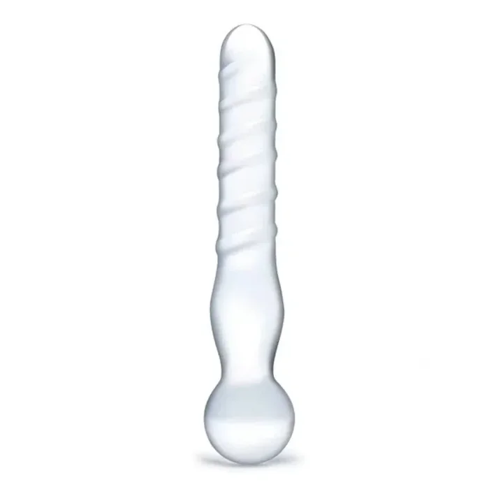 Glas Joystick Dildo Clear 8 Inch