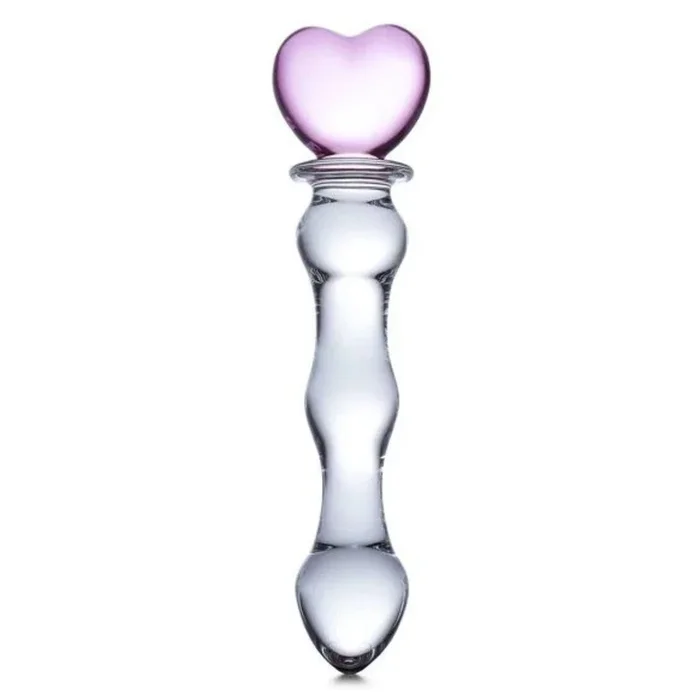 Glas Sweetheart Dildo Pink Clear 8 Inch