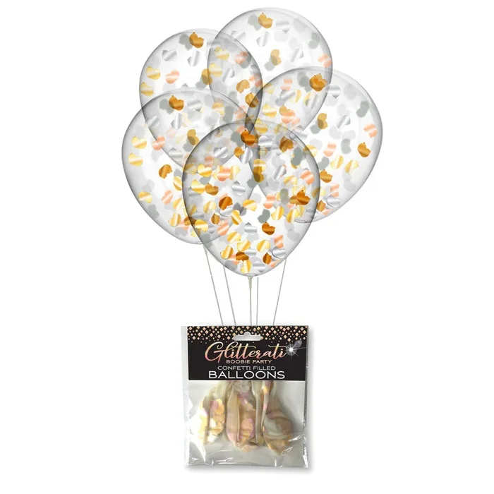 Glitterati – Boobie Confetti Balloons – Set of 5