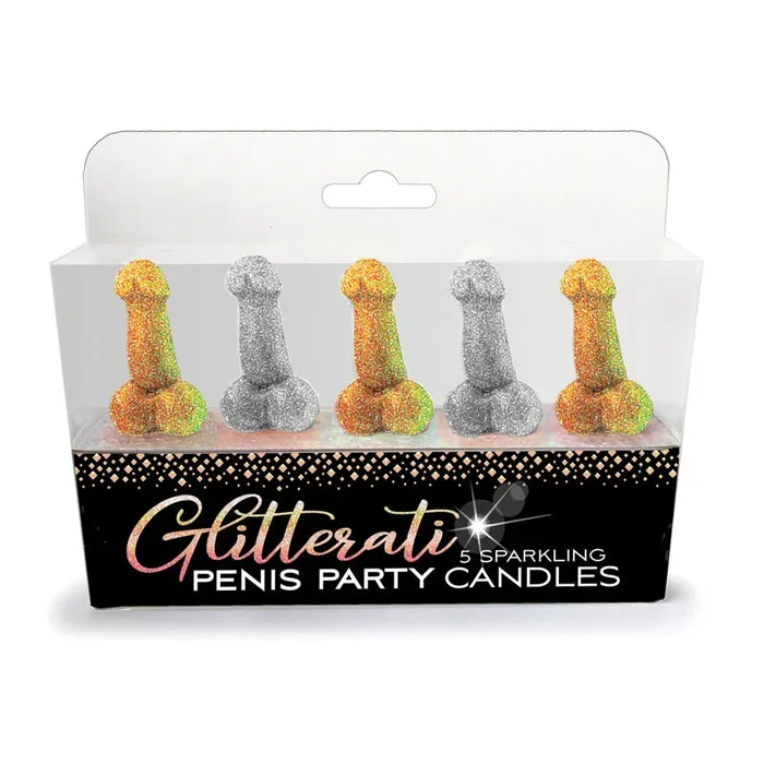 Glitterati – Penis Party Candles – Novelty Candles – 5 Pack