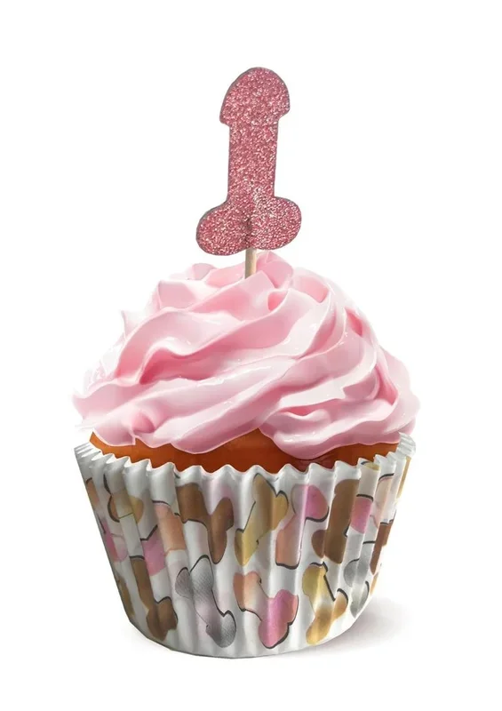 Glitterati Penis Party Cupcake