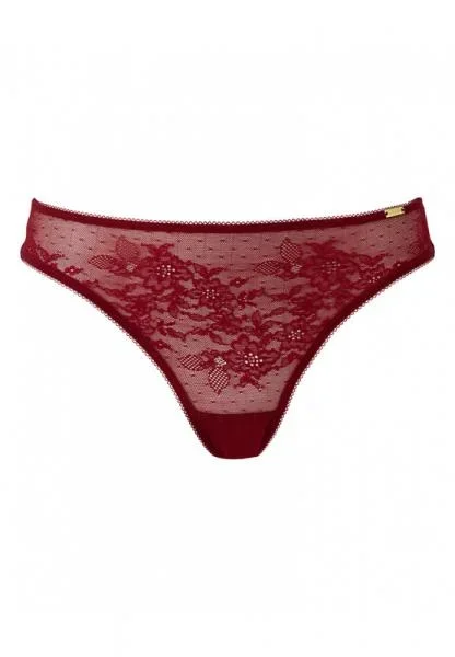 Glossies Lace Brief – Bordeaux –