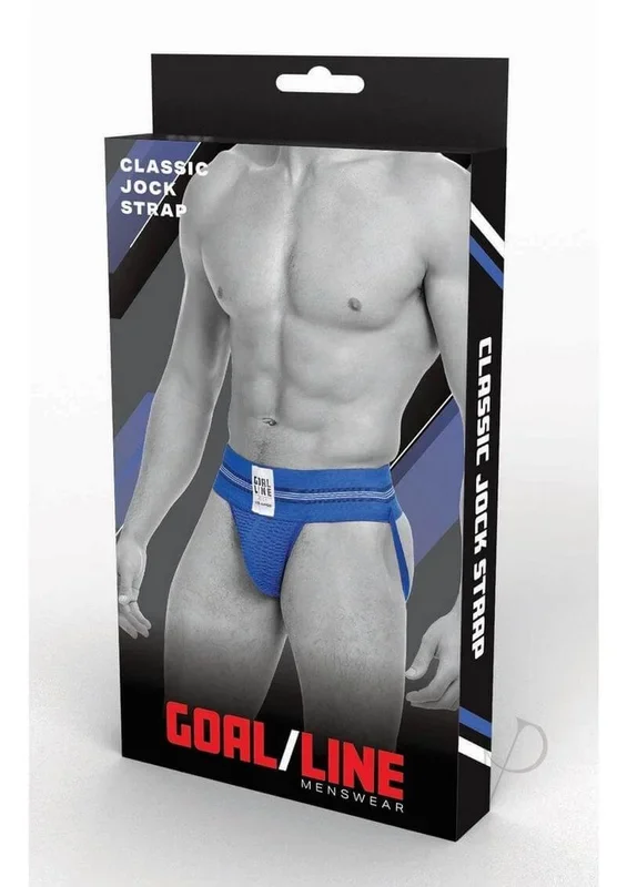 Goal Line Class Jockstrap Small Medium Blue