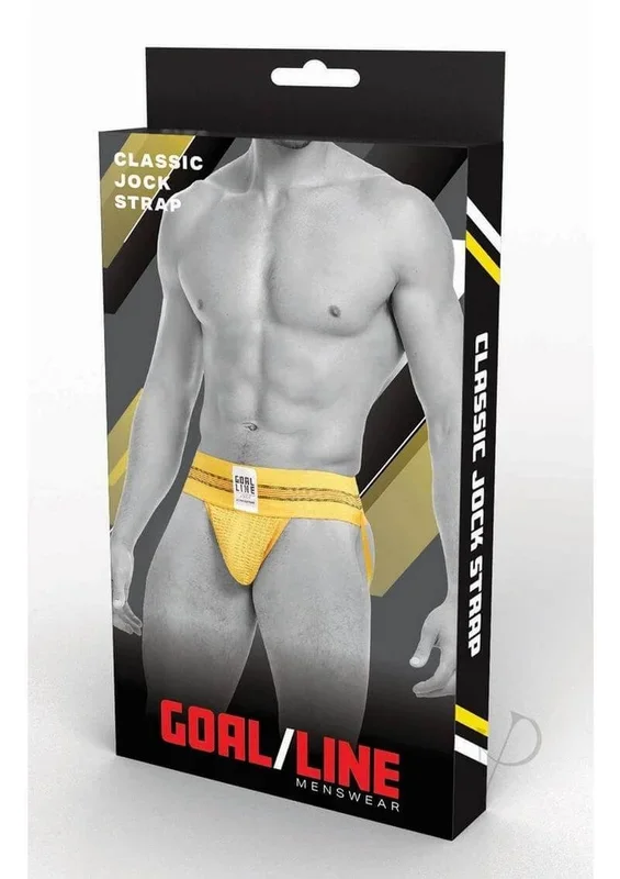 Goal Line Class Jockstrap Small Medium Yellow