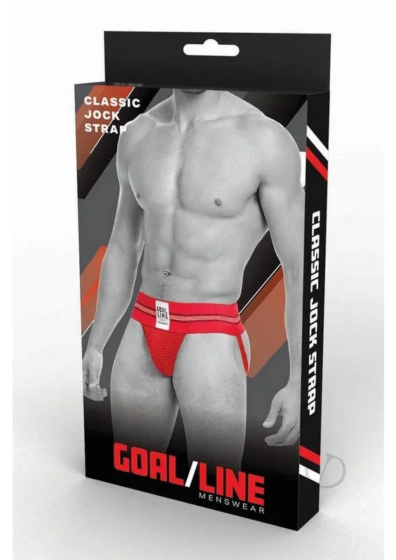 Goal Line Classic Jockstrap Red Large XLarge