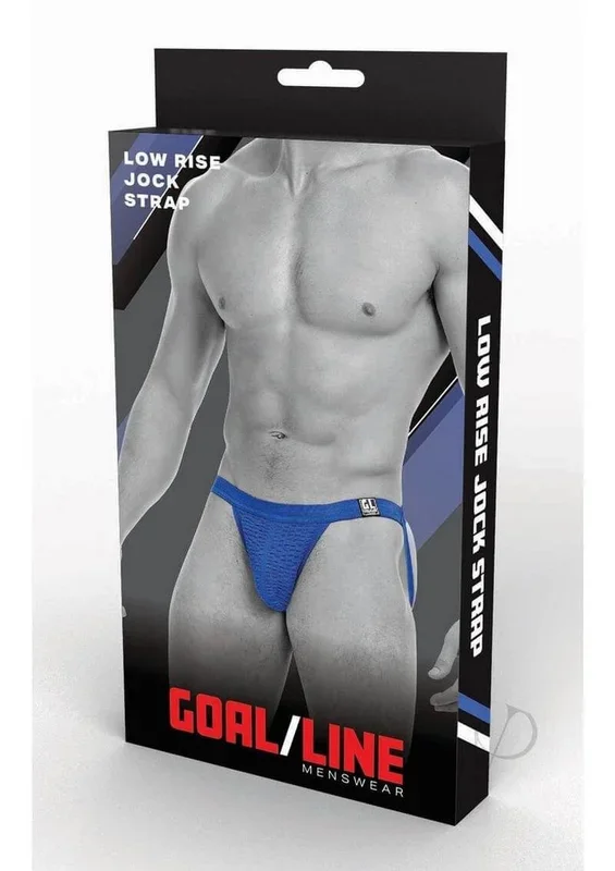 Goal Line Low Rise Jockstrap Blue Small Medium