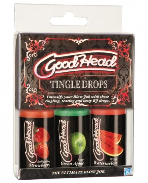 Good Head Tingle Drops – 1oz Bottle Asst. Flavors Pack of 3