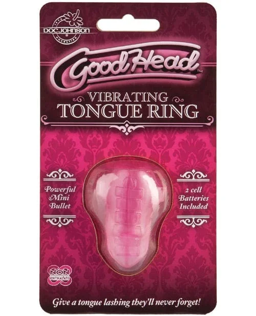 Good Head Vibrating Tongue Ring – Pink