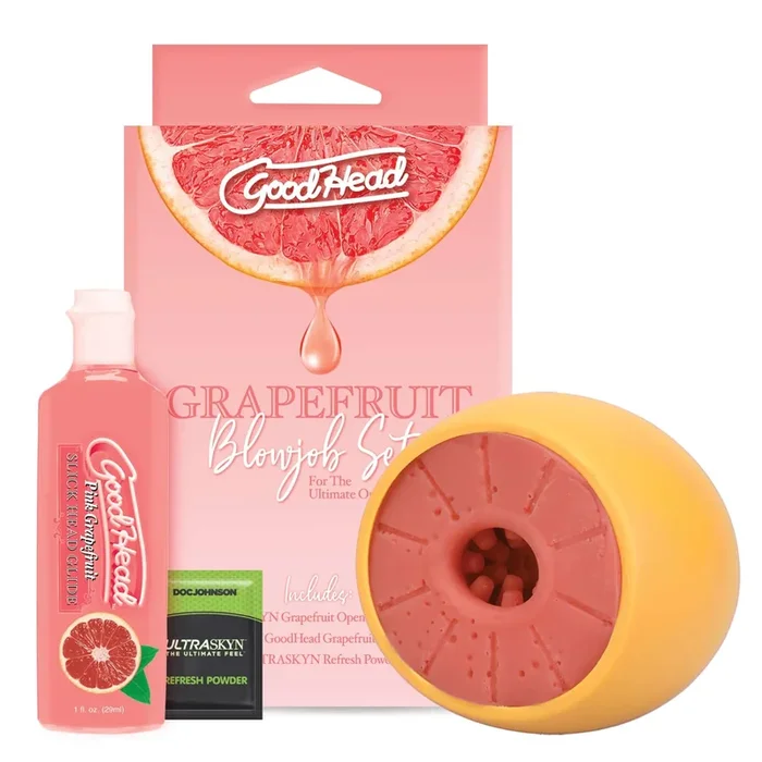 Goodhead – Grapefruit Blowjob Set – Yellow/pink