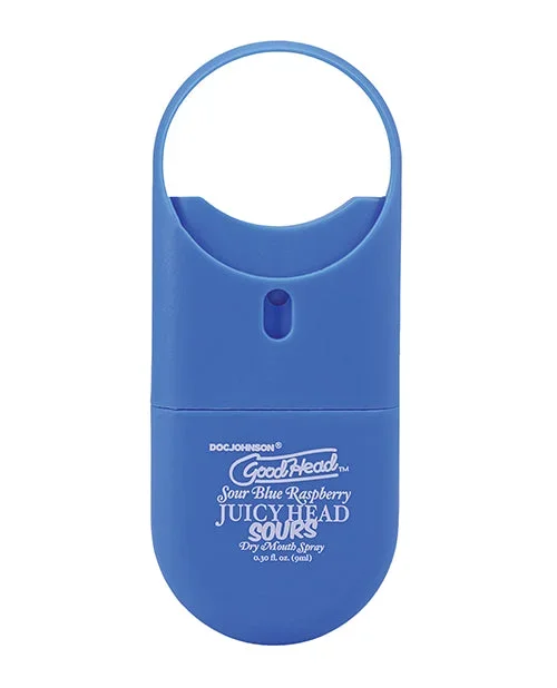 GoodHead Juicy Head Dry Mouth Spray To-Go – .30 oz Sour Blue Raspberry