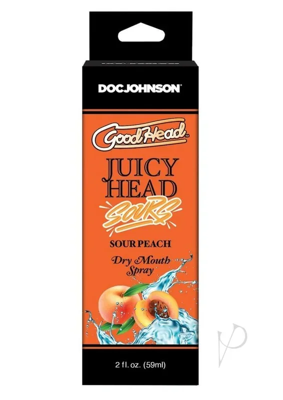 GoodHead Juicy Head Sour Peach Dry Mouth Spray 2oz – Oral Pleasure Accessory