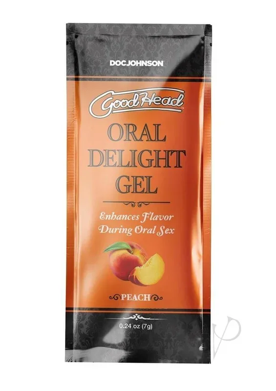 GoodHead Oral Delight Gel Peach – 48-Pack Bulk