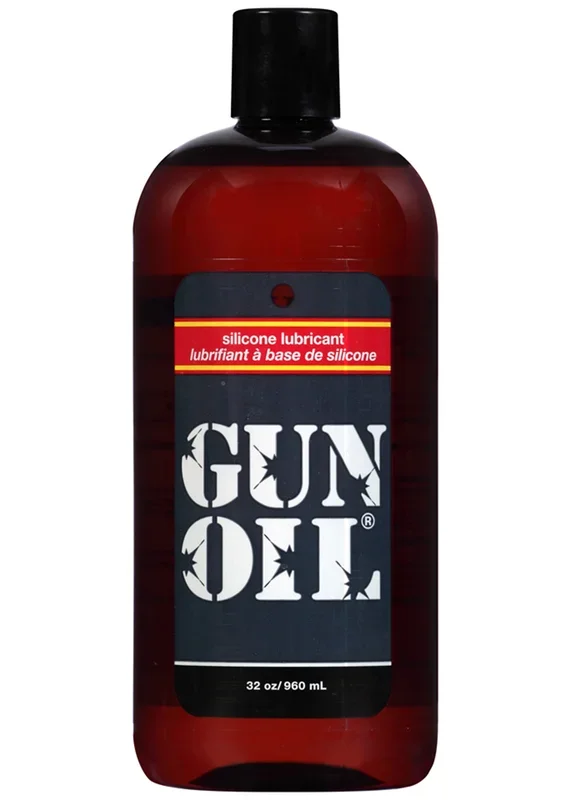 Gun Oil Silicone Lubricant 32 Oz with Vitamin E and Aloe Vera