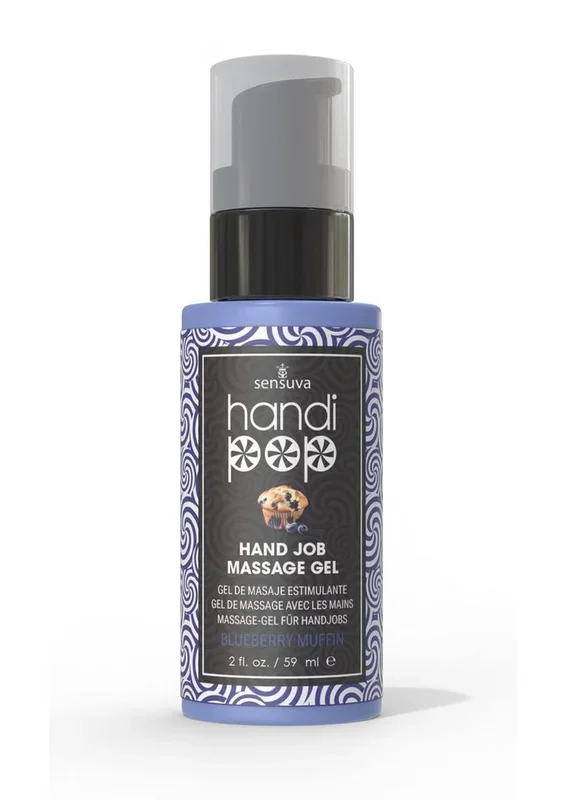 HandiPop Edible Hand Job Massage Gel Blueberry Flavor