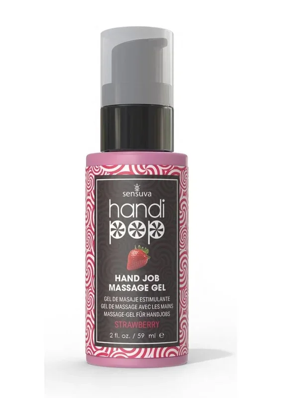 HandiPop Strawberry Hand Job Massage Gel – Edible And Stimulating