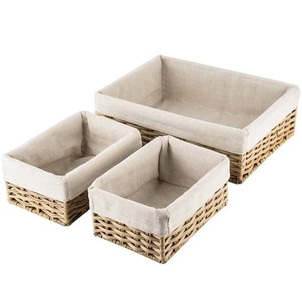 Handmade Storage Basket Wicker Baskets For Organizing Shelf Baskets Woven Decora