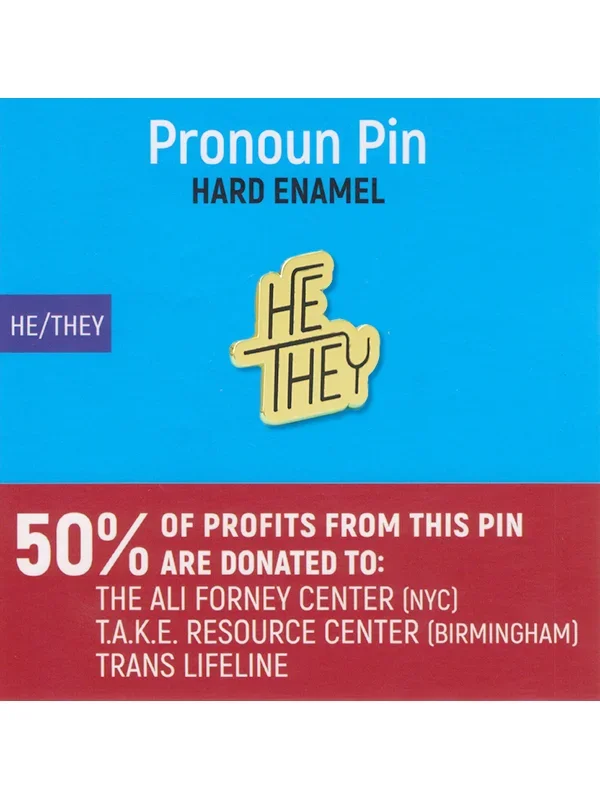 He/They Pronoun Pin