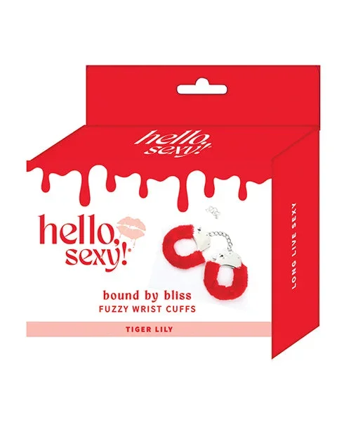 Hello Sexy! Bound By Bliss Fuzzy Wrist Cuffs – Tiger Lily
