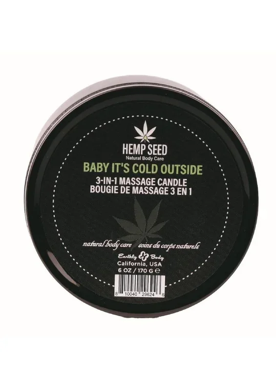 Hemp Seed 3-In-1 Holiday Candle Baby It’s Cold Outside 6oz / 170g
