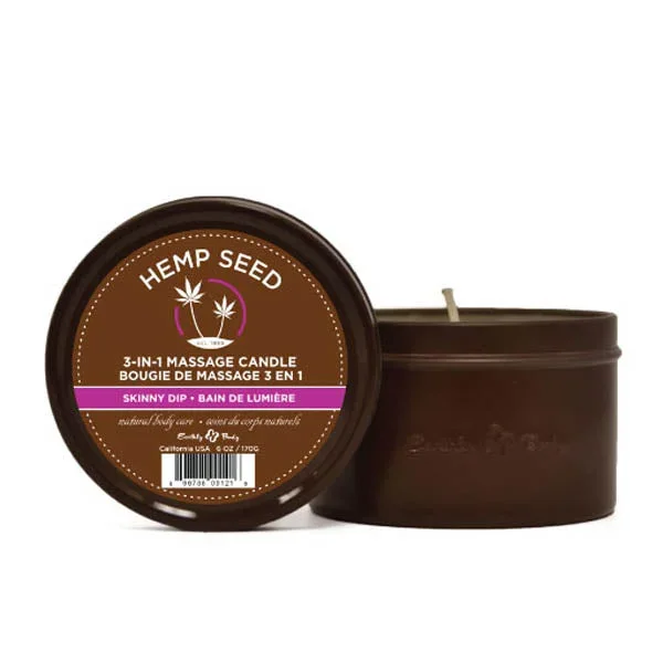 Hemp Seed 3-In-1 Massage Candle – Skinny Dip (Vanilla & Fairy Floss)- 170 g