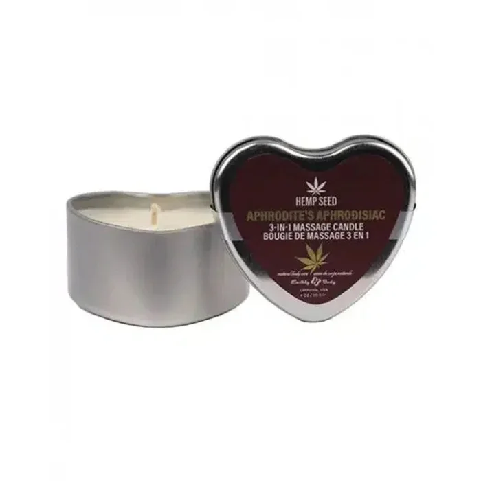 Hemp Seed 3-in-1 Valentines Day Candle – Aphrodite’s Aphrodisiac 4 Oz
