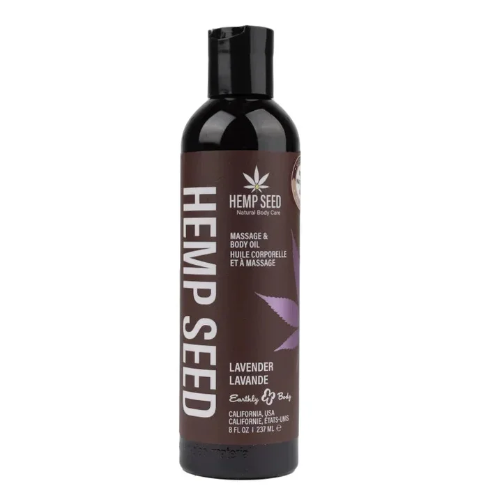 Hemp Seed Massage Oil – 8 Fl. Oz. – Lavender