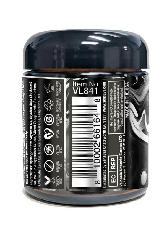 Hero Dark Temptation Luxury Aphrodisiac Massage Candle 4oz.- Ocean and Forest