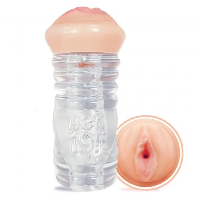 Hey 19 Clear Stroker Masturbator with Realistic Nadia Styles Mold