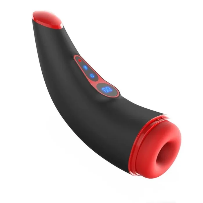 Hgod 007 Pro 9 Vibrating & 9 Sucking Male Masturbator with Heating Voice Blowjob LCD Mens Sex Toy