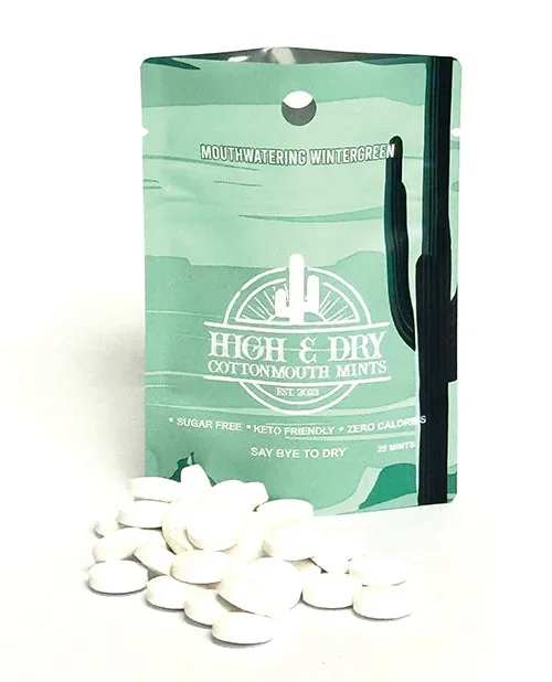 High & Dry Cottonmouth Mints – Pack of 25 Wintergreen