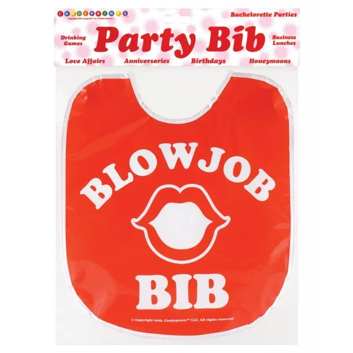 Hilarious Blow Job Party Bib Gag Gift for Bachelor and Bachelorette Parties