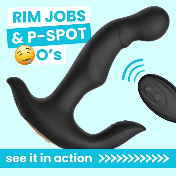 HIROKI Ultimate Wireless Rim Job Silicone Prostate Massager – Fingering & Licking Sensations!