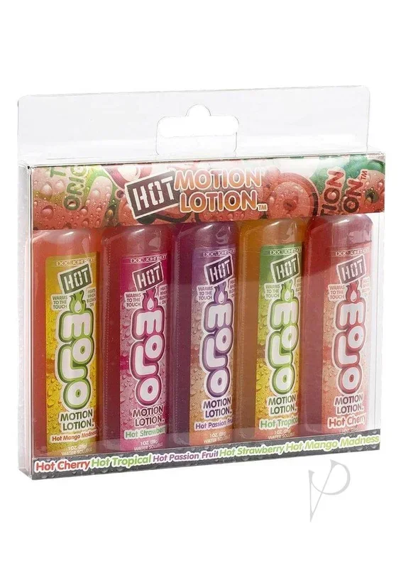 Hot Motion Lotion 1oz 5-Pack | Turn Up the Heat in Sensual Foreplay