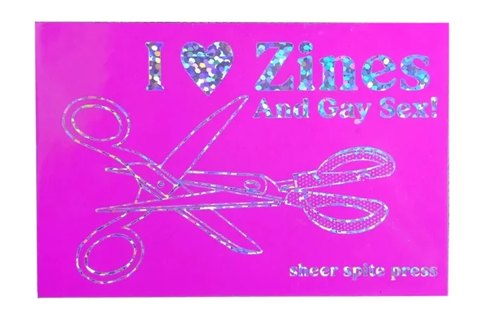 I Love Zines and Gay Sex Sticker