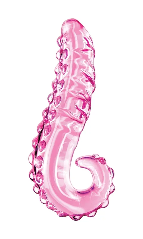 Icicles Pink Glass Massager Handcrafted Luxurious Glass Toy