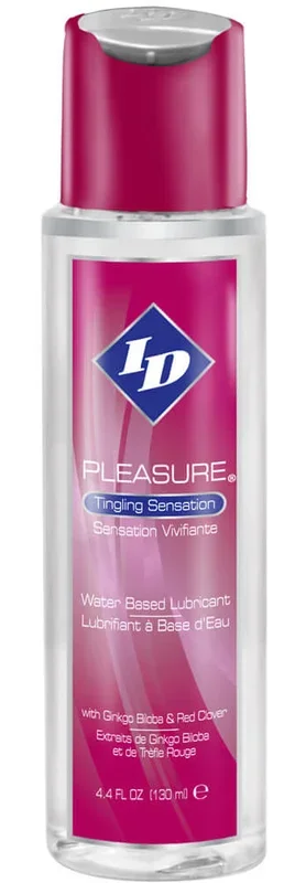 ID Pleasure Tingling Sensation Lubricant 4.4 oz – Enhanced Stimulation Water-Based Lube