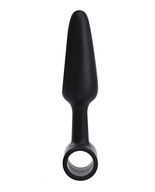 In A Bag 4″ Vibrating Butt Plug – Black