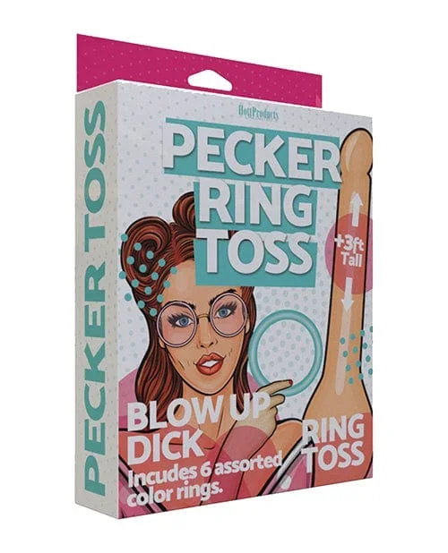 Inflatable Pecker Ring Toss – Asst. Color Rings