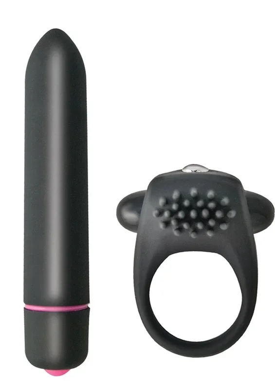 Intense Silicone Vibrating Cock Ring and Bullet
